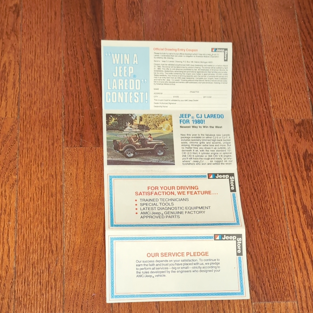 1980 Jeep Brochure Advertisement Jeep Laredo Vintage